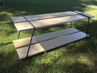 アイアンフレームとSPF1×8材でキャンプ用ラックを作成!