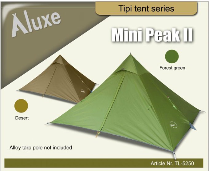 Mini PeakⅡ】Luxe outdoorのソロ向けワンポールテント！ | Yosocam
