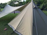 自作タープ連結アダプター!タープとモノポールテントを連結するアダプターをDIY