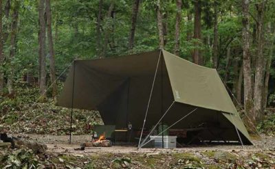 ヌノイチ】布一枚の自由自在に変形するシンプルなテントがDODより登場 ...