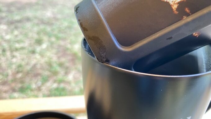 真空二重マグコーヒーメーカー ストレーナー湯切り部分