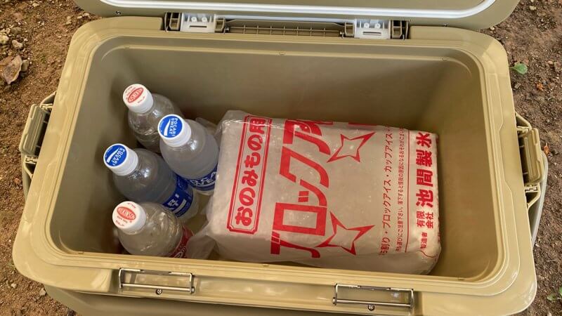 シマノ ICEBOX(アイスボックス)ST 保冷力実験 初日12:00
