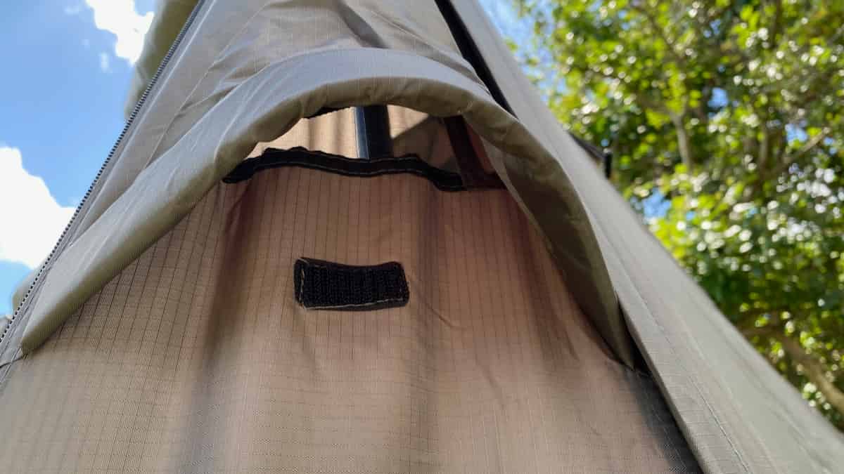 耐久撥水スクエアシェルター ベンチレーション